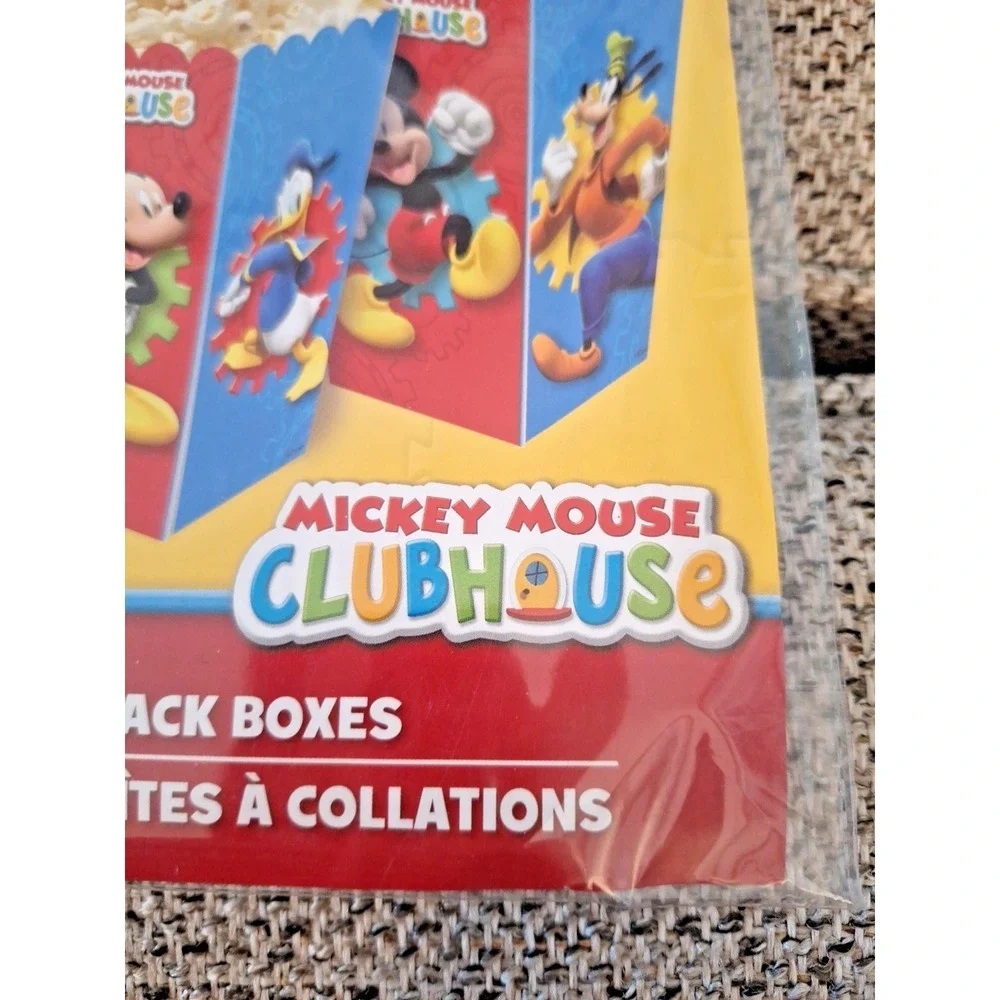Disney Mickey Mouse Party- 4 Snack Boxes‎